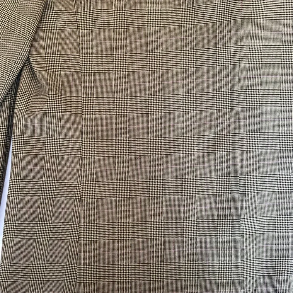Ralph Lauren Mens‎ Glen Plaid Wool Suit 44R Brown Pink Check 2 Button Dillards